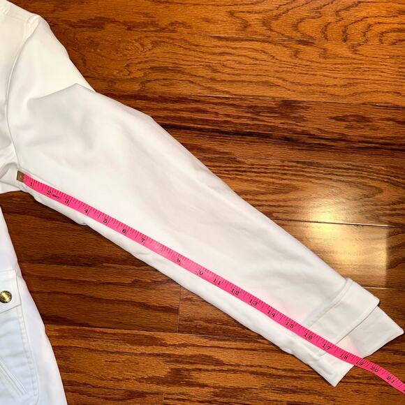 Lauren Ralph Lauren White Military Style Jacket Size Small - Picture 10 of 13
